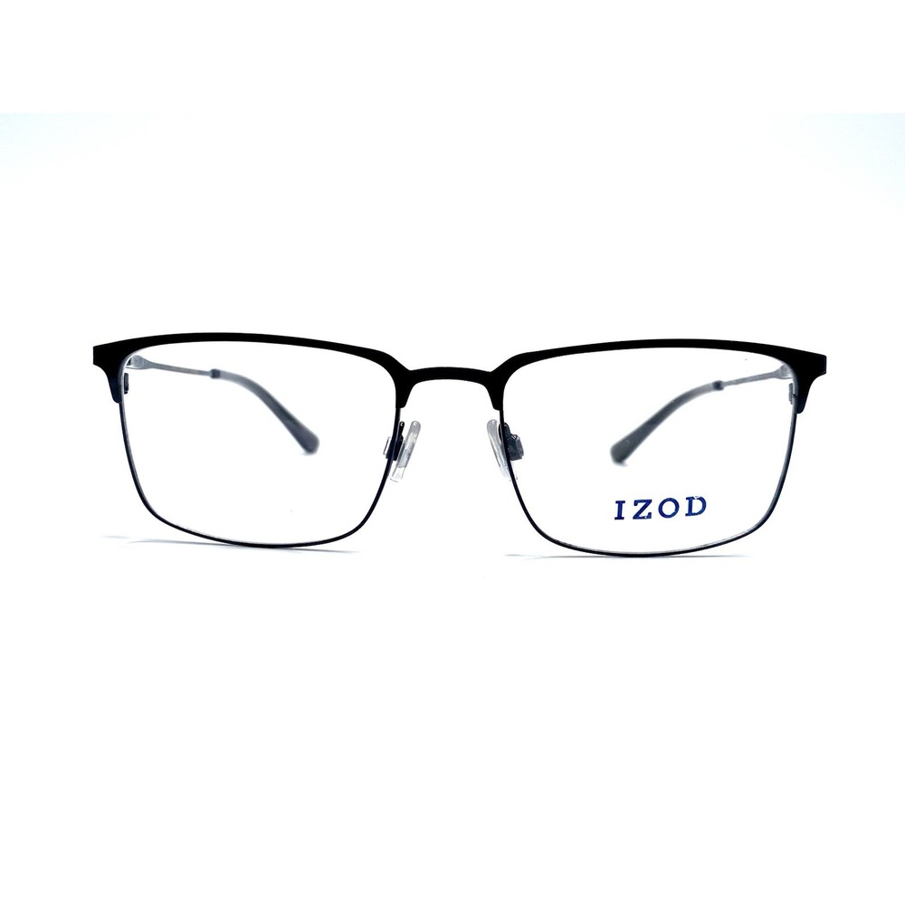 New IZOD Black Square Thin Lightweight Glasses Italy IZ 2101 54 18 145